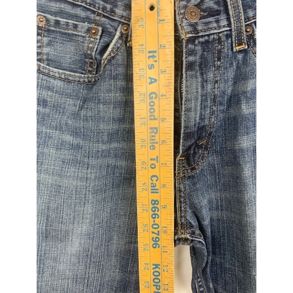 Levis 505 Jeans Mens 29x32 Blue Denim Straight Leg Regular Zipper Fly - Picture 5 of 10
